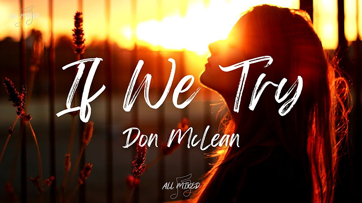 Don McLean - If We Try (Lyrics)