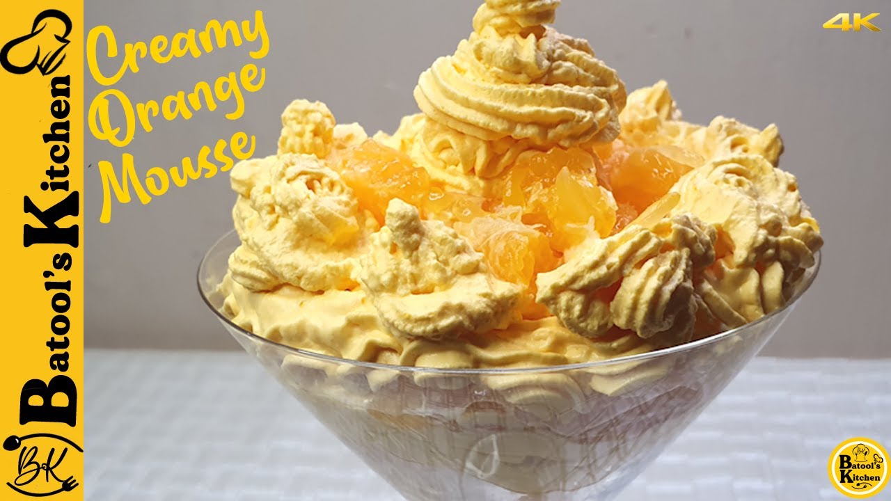 Quick Orange Mousse Recipe Eggless Orange Mousse Orange Delight