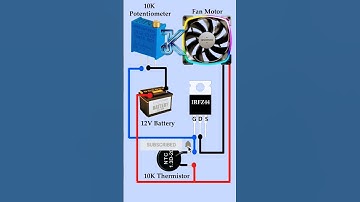 DIY Automatic Temperature Controlled Fan Circuit |Easy Tutorial #shorts #trending #youtubeshorts#diy