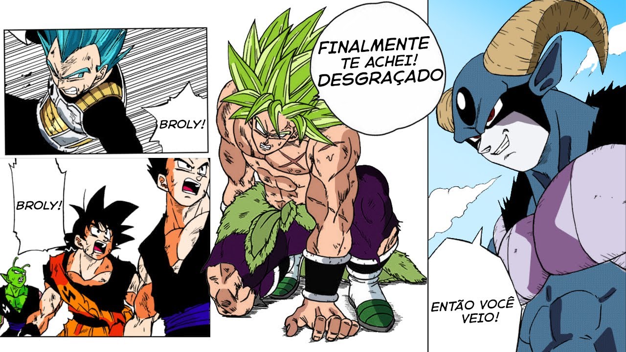 Imagens do mangá de Dragon Ball Super: Broly