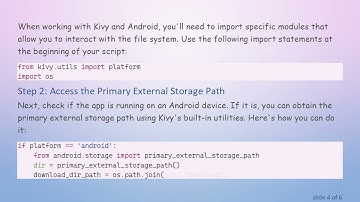 How to Set the Path for Storing Output.txt Files in Your Android Kivy App