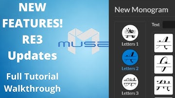 Monograms Built In! - NEW Features - FSL Muse Hobby Laser - RE3 Updates!