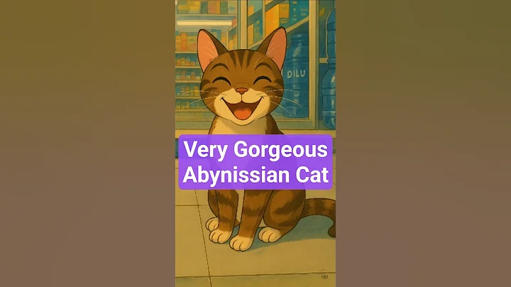 Watch the video about Very Gorgeous Abyssinian Street Cat Playing Time. #cat #cutecat #gwenchana #straycat #kitty