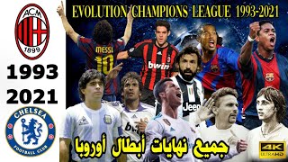 تطور دوري أبطال أوروبا جميع نهائيات من 1993 إلى 2021⚽️Evolution of Champions League Europa 1993/2021