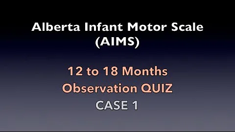 AIMS Evaluation 12 to 18 Months Observation CASE 1
