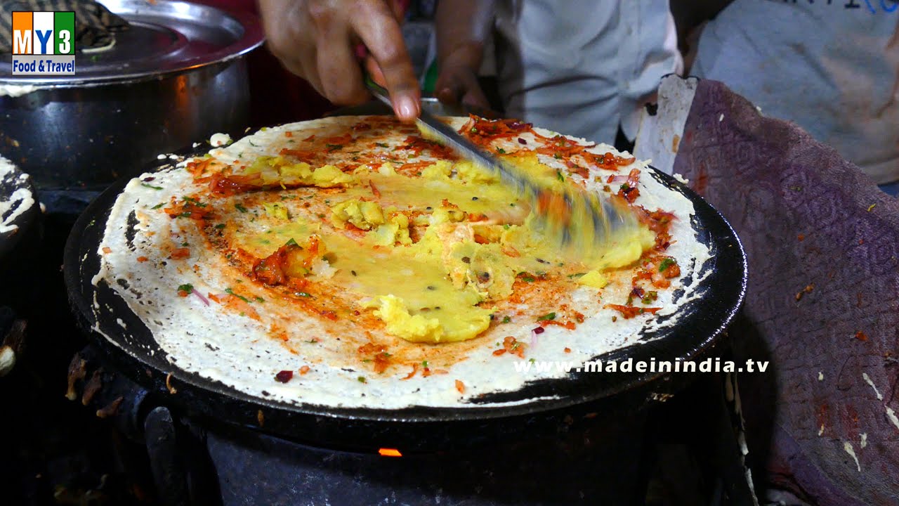 Masala Dosa | Mumbai Roadside Recipe  | MUMBAI STREET FOOD | 4K VIDEO | UHD VIDEO street food