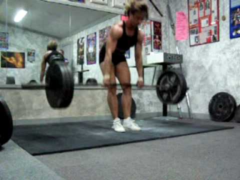 Carol Ann (Romanian deadlifts) 6@315