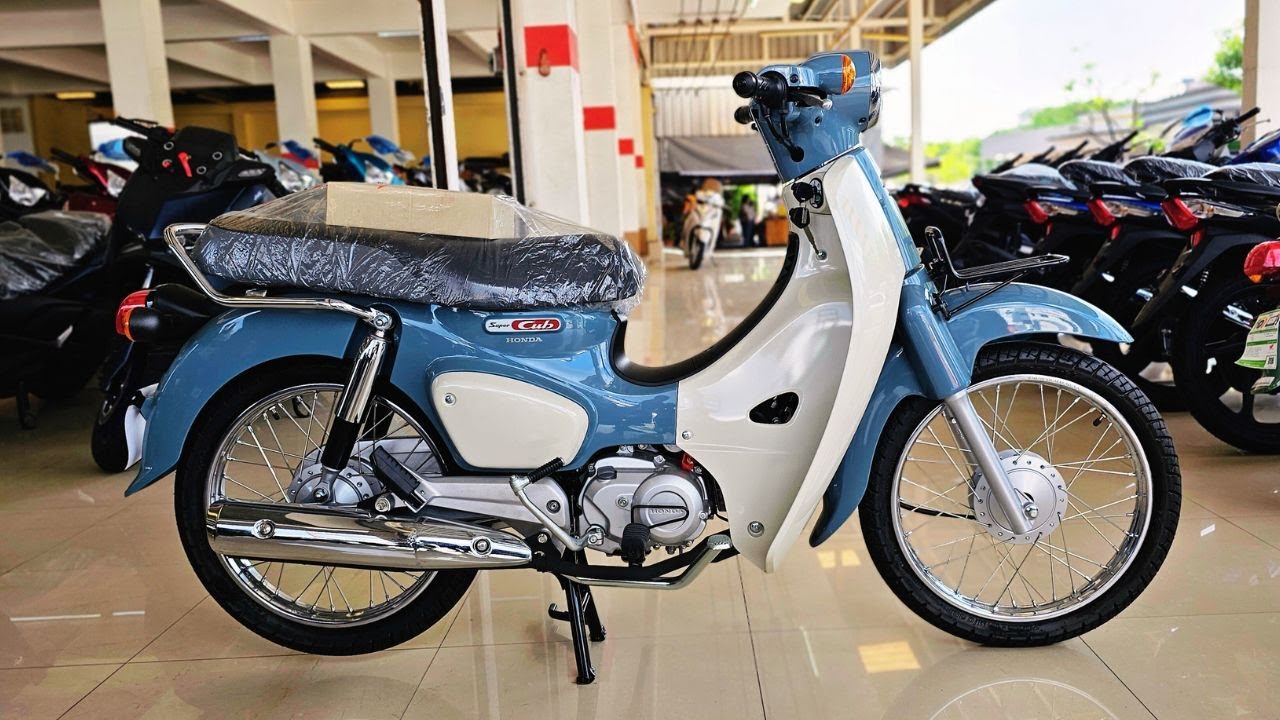 New Honda Super Cub 2023 Gray-White - YouTube