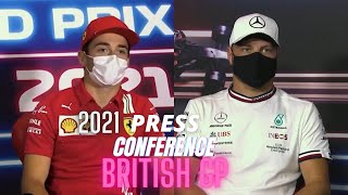 F1 Press Conference BRITISH GP 2021 ( Charles Leclerc & Valtteri Bottas ) #F1 #britishgp