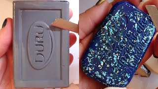 Soap Carving ASMR Relaxing Sounds no talking Satisfying ASMR Video #carvingsoap #softsoapcutting