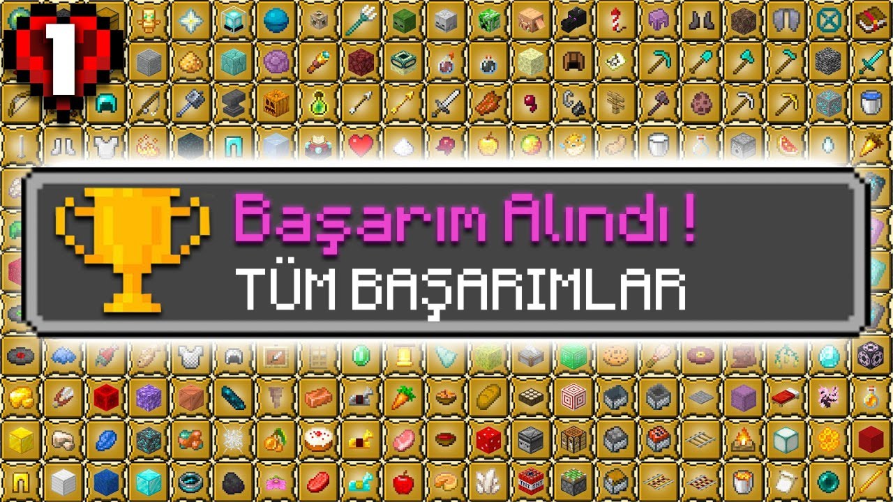 Minecraft'ta TÜM BAŞARIMLARI Almak Hiçte Kolay Değilmiş...