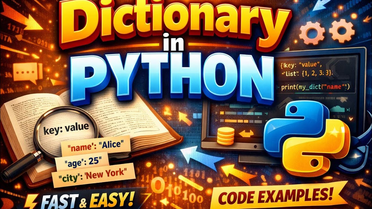 Dictionary in Python | Easy Explanation with Code - YouTube