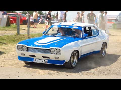 Classic Cars/Oldtimer leaving a Carmeet- BMW Dixi, Manta B, IFA F9, Taunus P6, Unimog, Opel Kapitän thumbnail