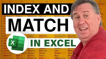 Excel Using the Powerful Index & Match Functions in Excel - Episode 736