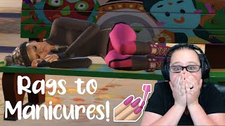 I BROKE A NAIL!!! 😭💅 [Rags to Manicures ep 1] | Sims 4 Spa Day Refresh