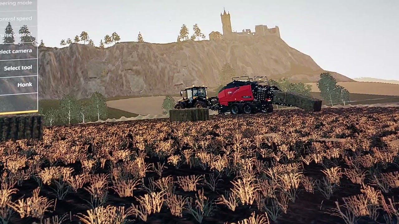 beautiful sunset in farming simulator 19 PC