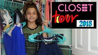 CLOSET TOUR 2018 !!