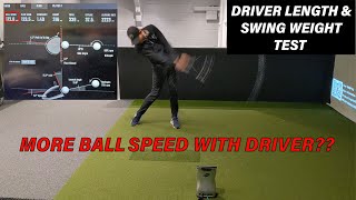 More Ball Speed?!? Driver Length & Swing Weight Test. screenshot 5