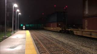 CN E251 with IC Unit, Night Time Railfanning Amtrak 355 and CN L514