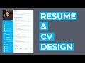 How to create the Resume CV design using HTML and CSS -- Resume Design -- CV Design