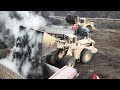 Caterpillar 992B And 990 Wheel Loaders Loading Coal On Trucks - S.G.M Melidis