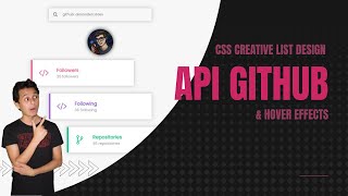 API GitHub, CSS List Design & Hover Effects | Html CSS