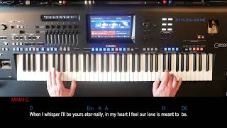 Video thumbnail of "Games That Lovers Play - James Last, Cover mit titelbezogenem Style mit Yamaha Genos"