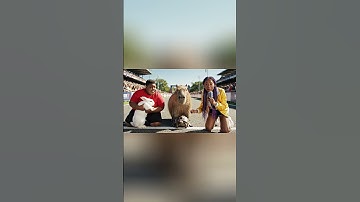 Capybara, Tí béo và cuộc thi thỏ và rùa #capybara