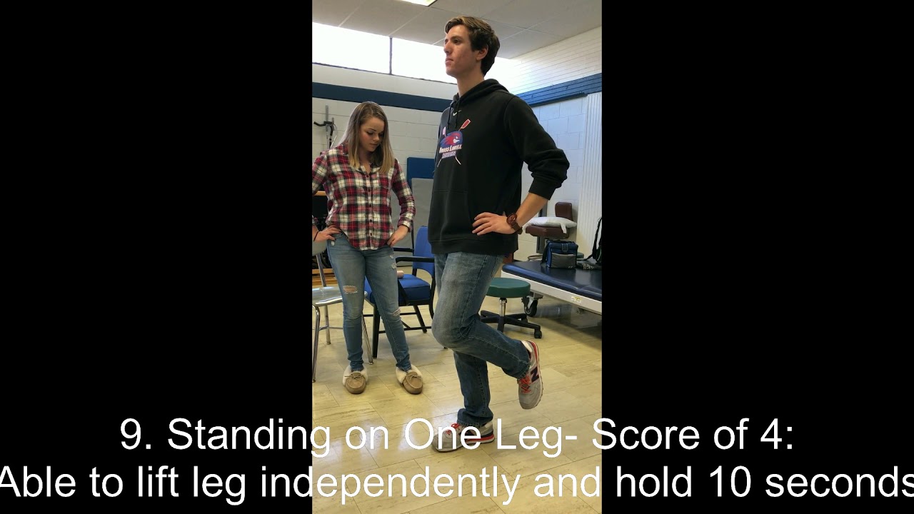 Pediatric Balance Scale Project YouTube