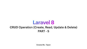 Laravel 8 | CRUD Operation | Part 5