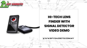 HI TECH LENS FINDER WITH SIGNAL DETECTOR VIDEO DEMO 2025