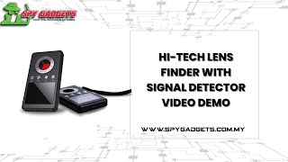CS-05, HI TECH LENS FINDER WITH SIGNAL DETECTOR VIDEO DEMO 2025