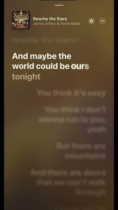 Rewrite Stars - James Arthur & Anne-Marie #lyrics