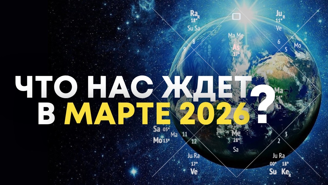 Март 2026 - время перемен. Большой прогноз для всех знаков зодиака.