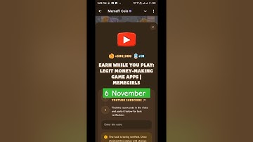 Earn While You PlaY: Legit Money-Making Game App | MemeGirls Video Code 6 November 2024