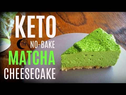 Keto Matcha Cheesecake | Low-Carb No-Bake Cheesecake Recipe | Sugar-Free Matcha Cheesecake