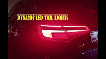 Audi A3 8V Dynamic LED Facelift Tail Lights Retrofit.