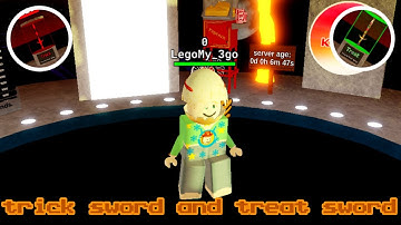 how to get trick sword and treat sword • killstreak sword fighting •