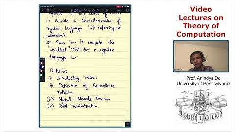 ToC Myhill Nerode Theorem Watchparty