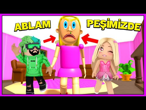 😂 ABLAM ÇILDIRDI BİZİ KOVALADI 😱 KÜBRA NİSA HAN KANAL 💖 ROBLOX TEAM EVIL MOM ESCAPE!👱🏻‍♀️