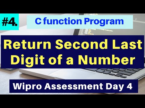 Return second last digit of the given number | Program to return second last digit | My Programming