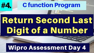 Return second last digit of the given number | Program to return second last digit | My Programming