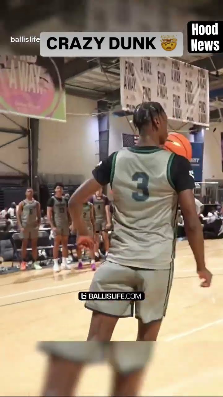 Crazy dunk #hoodnews #ajdybantsa #dunk #shortvideo #basketball #ballislife #omg #how #wow #sports #i