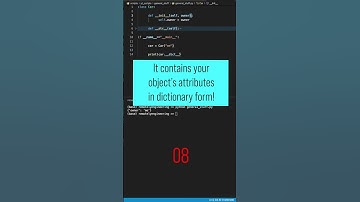 Dictionary Of An Object? Using __dict__ #shorts #python #pythonforbeginners