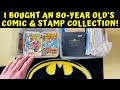 I Bought an 80-Year Old's Comic Books and Stamps Collection!