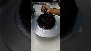 Chocolate truffle cake frosting trending viral youtubeshorts cakedesign cake