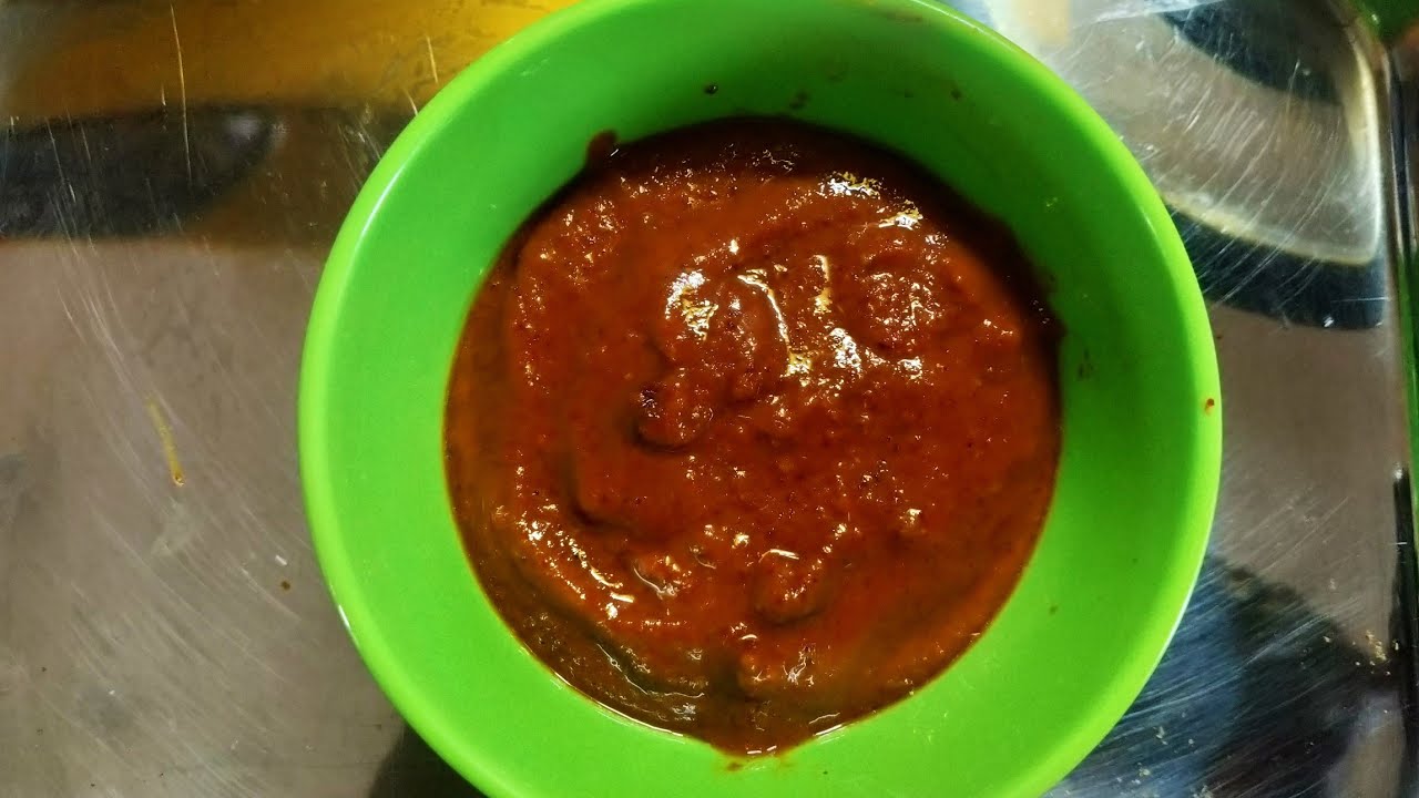 ரெட் சாட் சட்னி Red chutney for chaat. YouTube