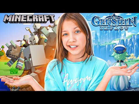 Minecraft ПРОТИВ Genshin Impact * Какая игра круче?