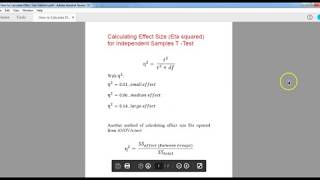 #SPSS v.23: Lesson 119/Effect Size (Eta squared)& (Cohen's d)حجم الأثر مربع إيتا وكوهين