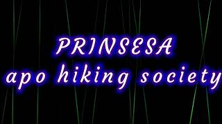 Video thumbnail of "prinsesa[ karaoke] apo hiking society"